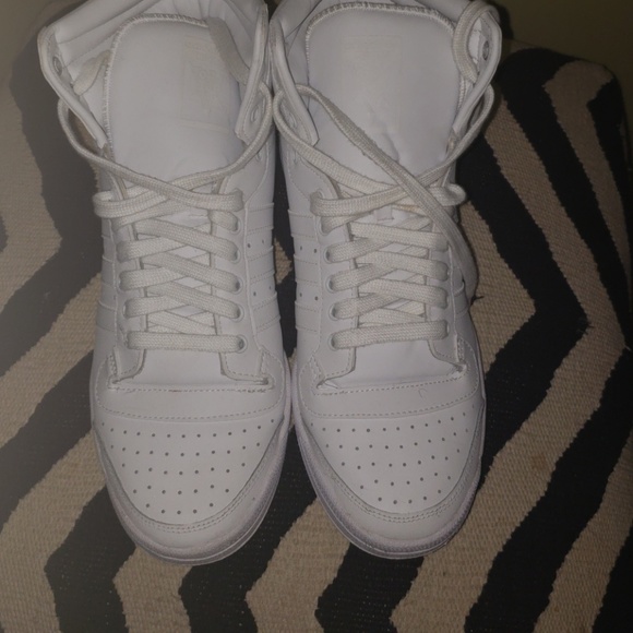 all white top ten adidas